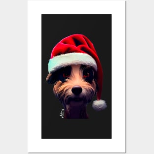 Christmas Funny dog Posters and Art